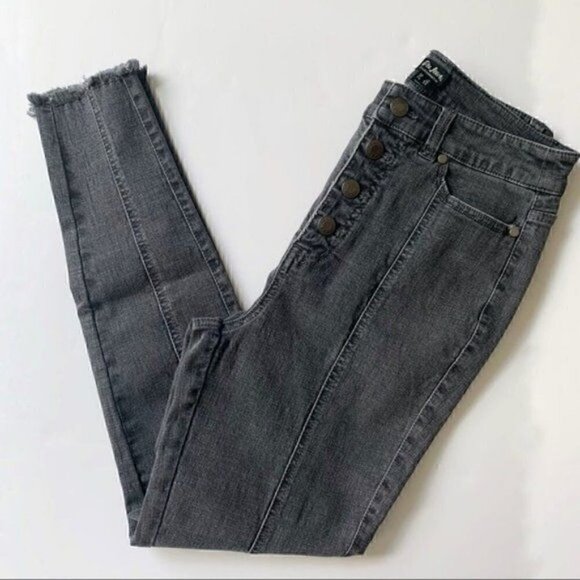 Du Jour Women Medium Gray High Rise Pocket Jeggings, size 6 - Picture 12 of 15